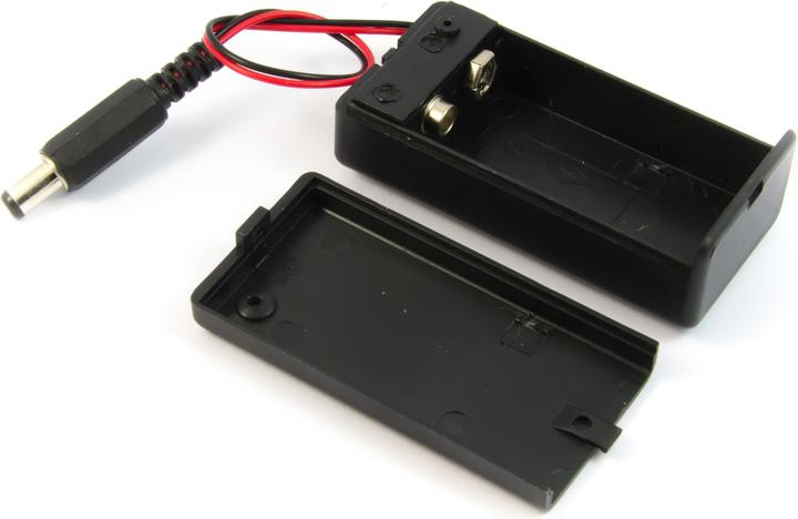 Produktbild Purecrea Batteriefach / Batteriehalter 9V mit Anschlusskabel und Schalter