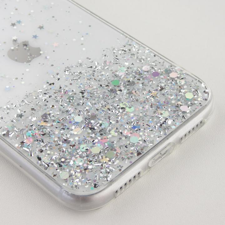 Image du produit PhoneLook Coque Gel paillettes argentées avec anneau (Apple iPhone 13 Pro)