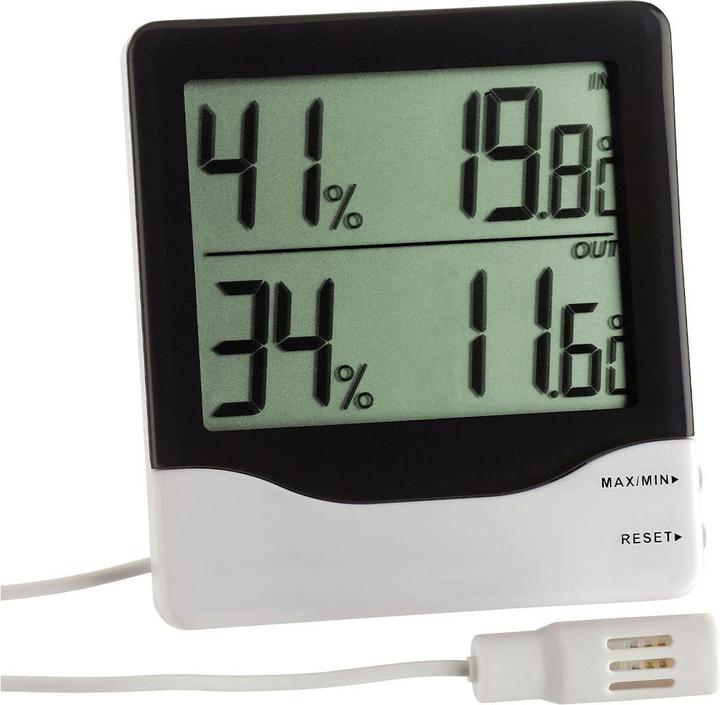 TFA Thermo-/Hygrometer Electronic, Black / White