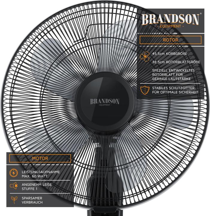 Actual product image Brandson Pedestal fan 303368 (70 dB)