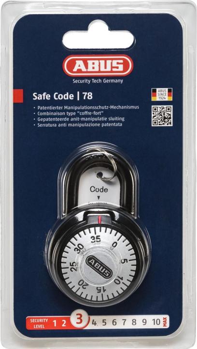 Image du produit Abus Cadenas à combinaison 78