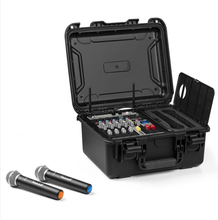 Actual product image Vonyx Mixing console VMA106, design: Hardcase, stereo inputs: 2