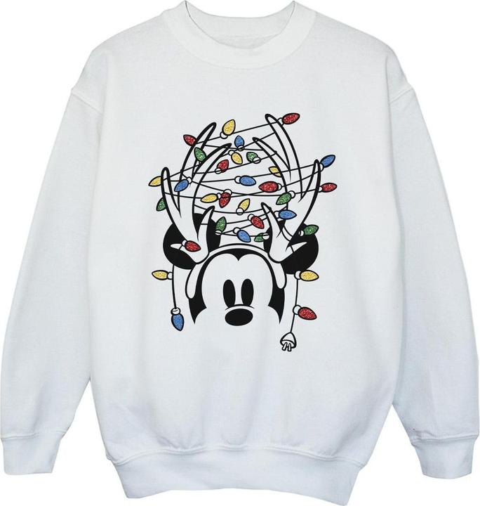 Disney Mickey Mouse Christmas Head Lights Sweatshirt Mädchen