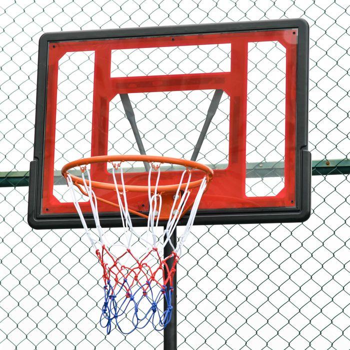 Immagine prodotto Swisshandel24 Basketballständer Outdoor mit Rollen, 160-210 cm höhenverstellbar Basketballkorb