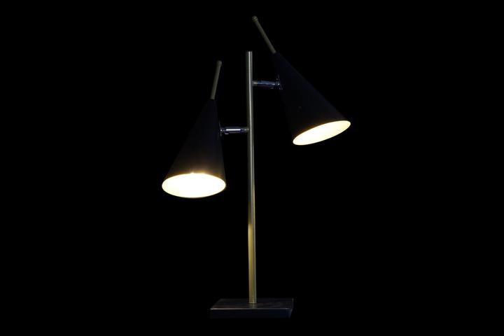 Actual product image DKD Home Decor Desk lamp Black Golden Metal 25 W 220 V 38 x 16 x 64 cm