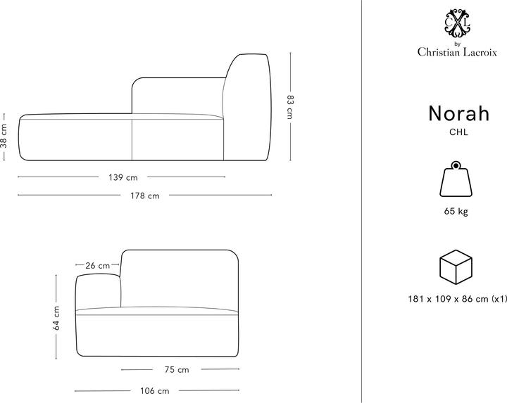Actual product image CXL by Christian Lacroix Norah (Chaise longue)