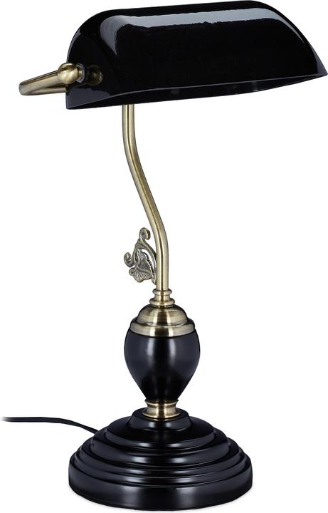 Image du produit Relaxdays Lampe de banquier (E27)
