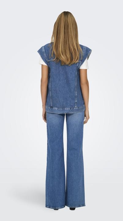 Produktbild Only Fly-Away Kragen Fledermaus-Ärmel Jeansweste Jeansweste (XS)