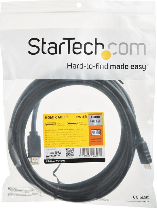 Image du produit StarTech HDMI (Typ A) — HDMI (Typ A) (5 m, HDMI)