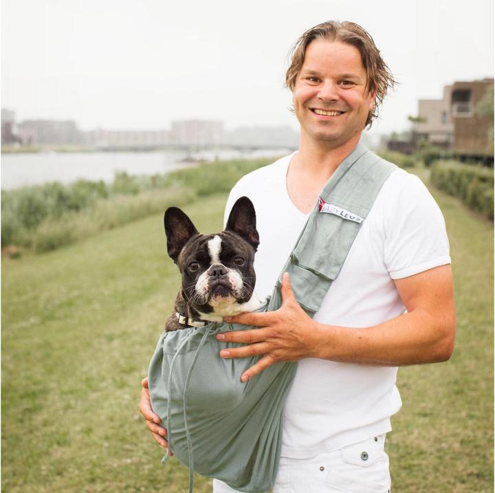 Actual product image 4Lazylegs Animal Transport Bag Canvas, Mineral Grey, XS (Dog, Washable)
