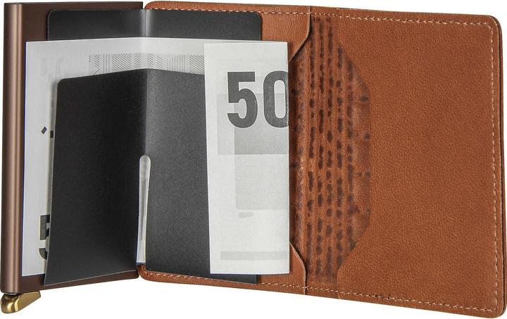 Produktbild Secrid Premium Slimwallet Emboss Lines cognac