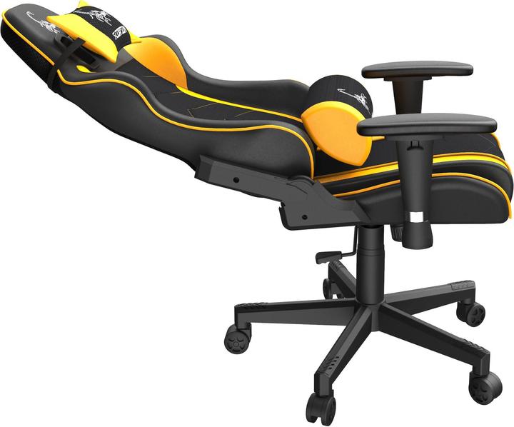 Produktbild Gembird Gaming chair SCORPION juodas mesh yellow skin