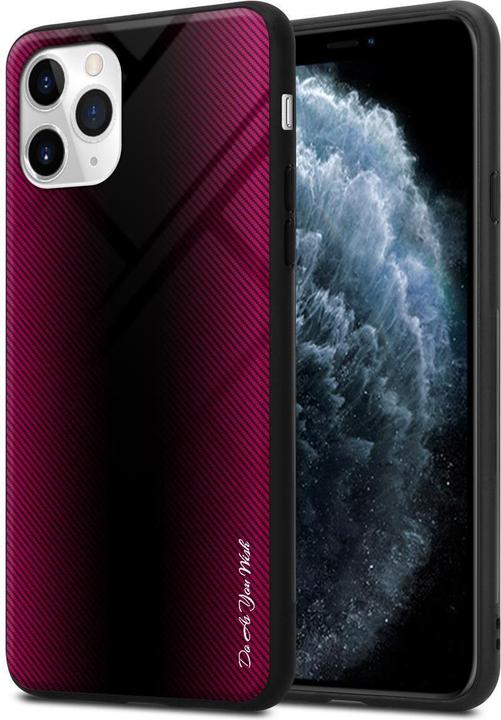 Actual product image Cadorabo TPU Striped Glass Cover (Apple iPhone 11 Pro Max)