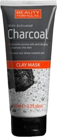 Beauty Formulas Charcoal Clay Mask Cleansing Clay Mask With Active Carbon 100Ml (100 ml)