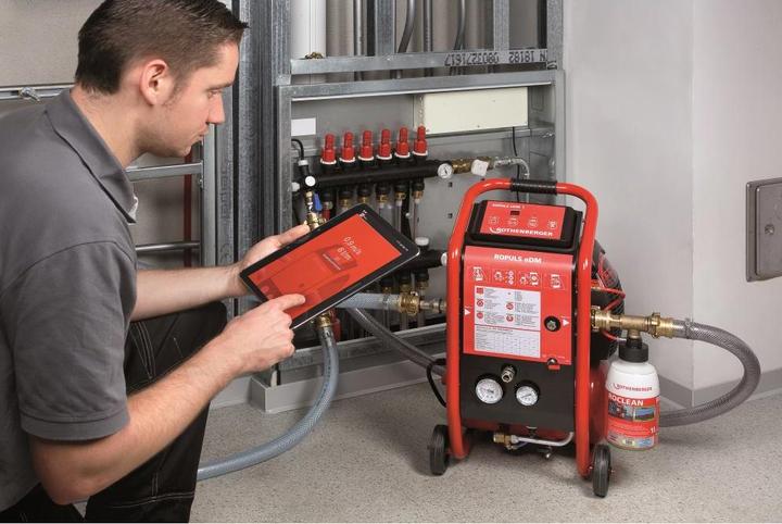 Produktbild Rothenberger Spülkompressor ROPULS eDM max. Betriebsdruck 8 bar Netzspannung 230 / 50 V / Hz (Netzbetrieb)