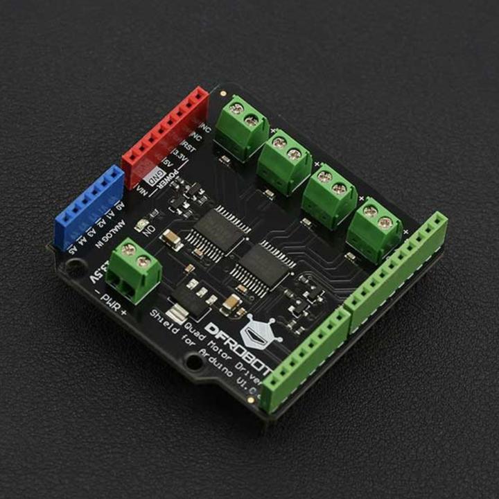 Image du produit DFRobot Bouclier de pilote de moteur DC Quad pour Arduino