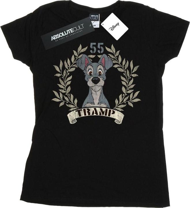 Actual product image Disney Womens/Ladies Lady And The Tramp Tramp Since 55 Cotton T-Shirt (S)