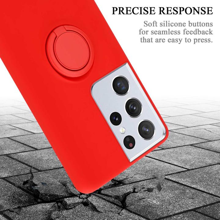 Actual product image Cadorabo TPU Liquid Ring Silicone Case Cover (Samsung Galaxy S22 Ultra)