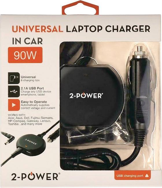 Actual product image 2-Power Universal 90W Laptop In-Car Charger (90 W)