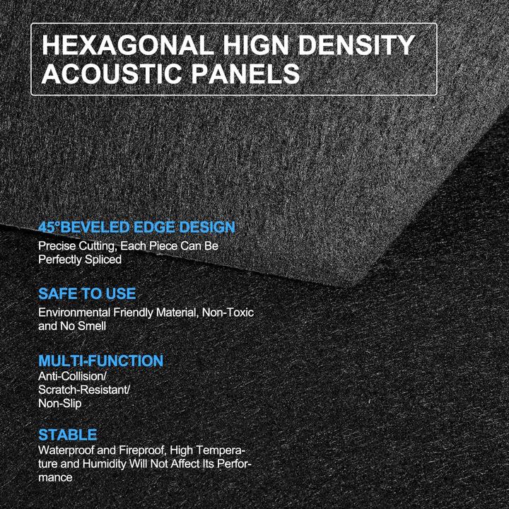 Actual product image Kuchoow Self-adhesive acoustic panels (12 pcs.)