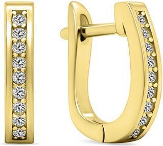 Immagine prodotto Brilio Argento - Bellissimi orecchini placcati in oro con zirconi EA679Y