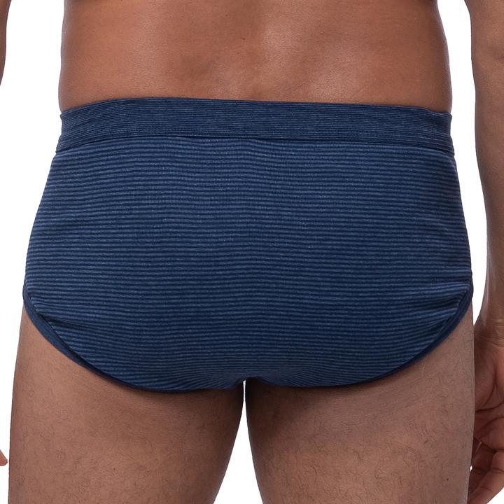 Produktbild Ammann 3er Pack Jeans Feinripp Slip / Unterhose mit Eingriff (M, 3er Pack)