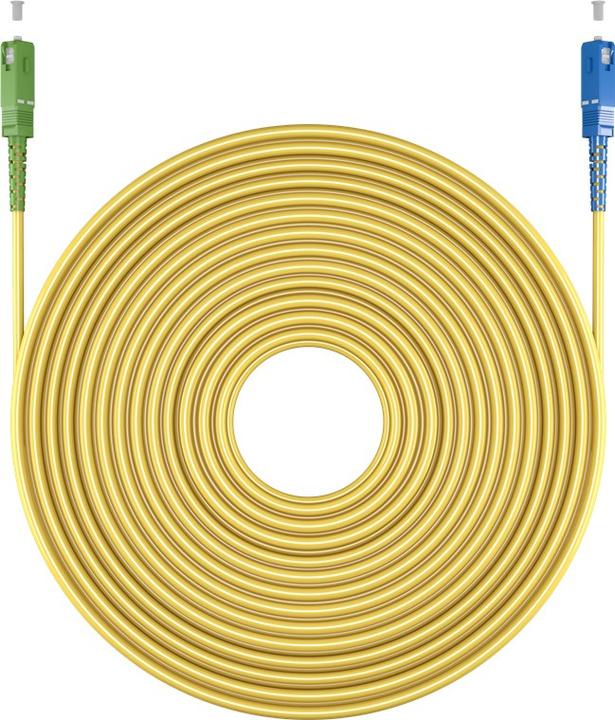 Immagine prodotto Goobay Cavo in fibra ottica FTTH, monomodale OS2 Giallo, Giallo Simplex, 25 m (S/UTP, CAT6, 25 m)