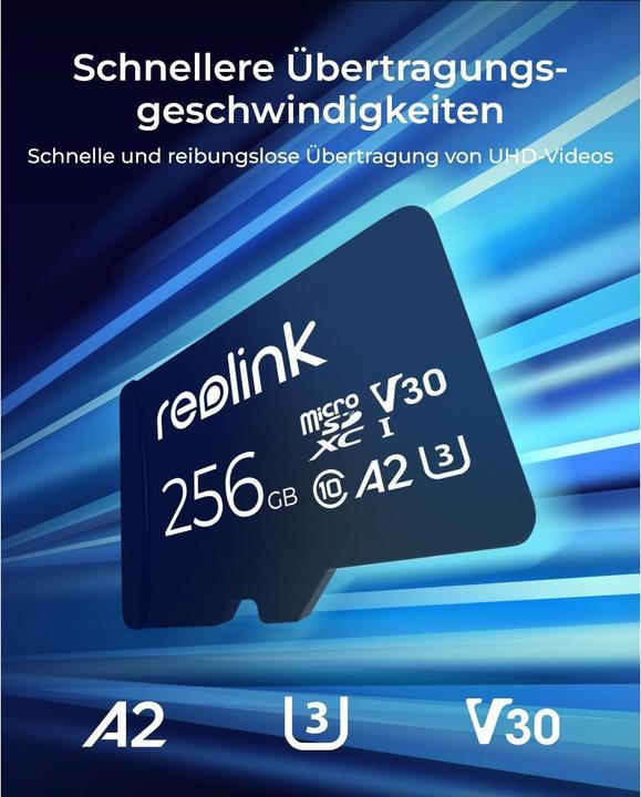 Actual product image Reolink MicroSD (256 GB, microSDXC, U3, UHS-I)