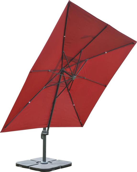 Image du produit Mendler Parasol de signalisation pour la gastronomie, parasol, 3x3m (Ø4,24m) polyester/aluminium 23kg - (0.76 m)