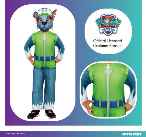 Produktbild Amscan Paw Patrol Kinderkostüm Rocky 4-6 Jahre (4, 5, 6)