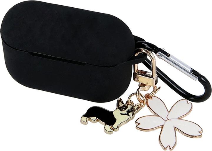 Produktbild OEM Tasche für Airpods Pro schwarz mit Anhänger (Kopfhörer Tasche)