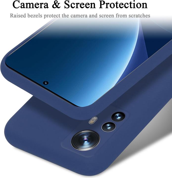 Actual product image Cadorabo TPU Liquid Silicone Case Cover for Xiaomi 12 PRO (Realme 12 Pro+)
