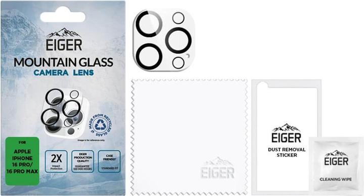 Actual product image Eiger Mountain Glass Lens (1 Piece, Apple iPhone 16 Pro Max, Apple iPhone 16 Pro)