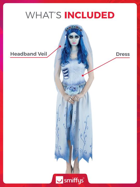 Produktbild Smiffys Corpse Bride Emily Kostüm (M)
