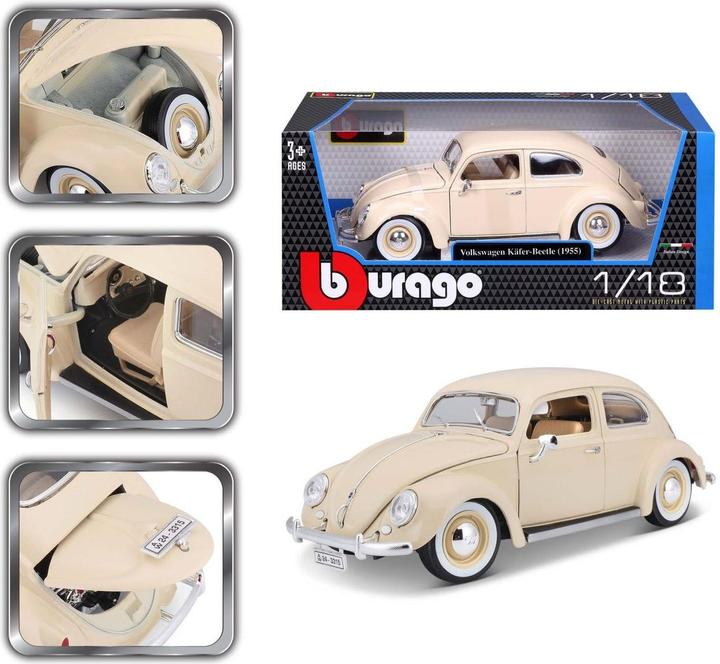 Immagine prodotto Bburago 18-12029 1:18 VOLKSWAGEN KAFERT-BEETLE BLUE (4)