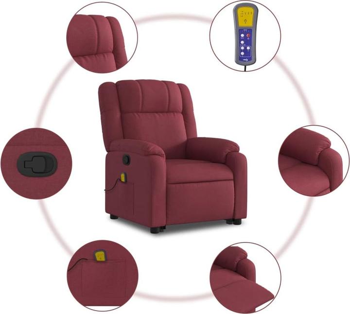 Produktbild VidaXL Massagesessel mit Aufstehhilfe Stoff
