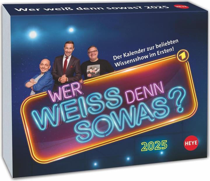 Actual product image Heye Who knows something like that? Daily tear-off calendar 2025 (14 x 11 cm, German)