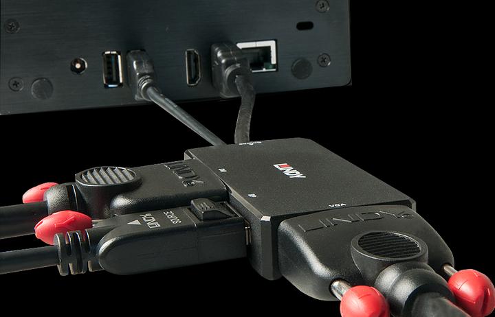 Produktbild Lindy HDMI auf (DP, DVI, VGA, 8.70 cm)