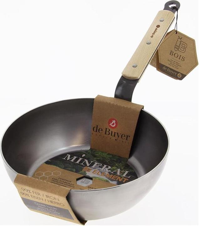 Image du produit de Buyer MINERAL B ELEMENT Pot de ferme Minéral 24cm (24 cm, Poêle à frire, Acier inoxydable)