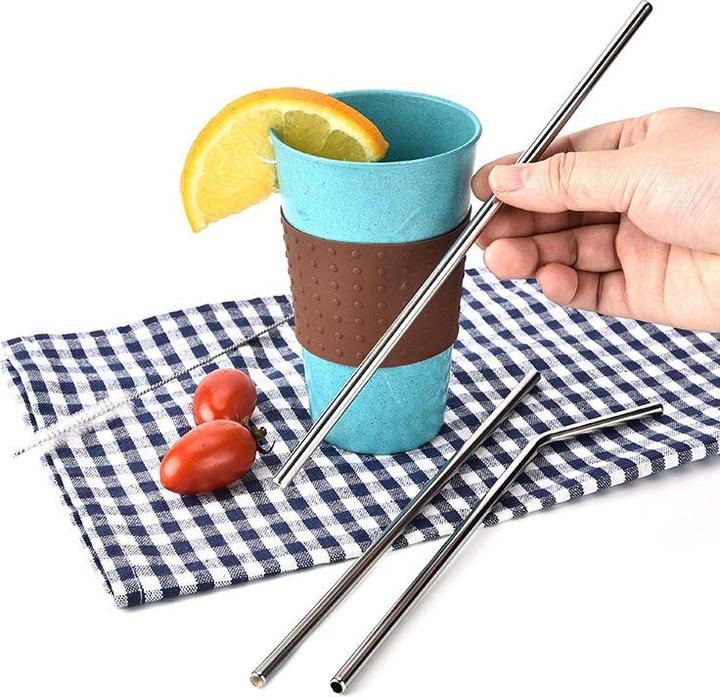 Actual product image Ueli Express 4 in 1 Reusable stainless steel tube straws 3