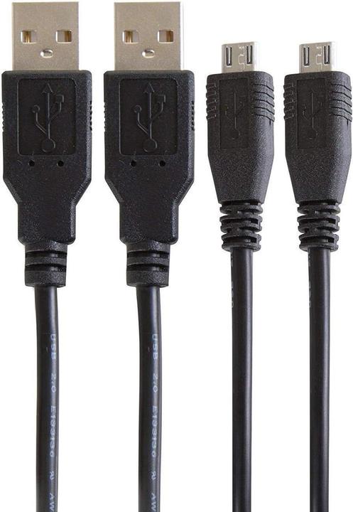 Actual product image 4Gamers Dual Play & Charge Cable with Desktop Stand (PS4)