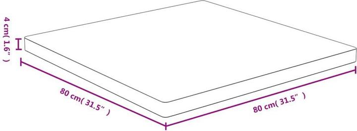 Immagine prodotto VidaXL Douglas (80 x 80 x 4 cm)