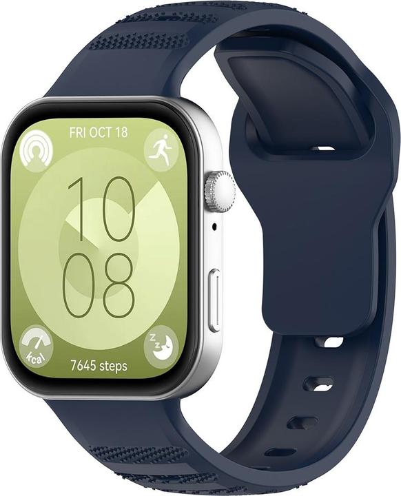 Actual product image Techsuit - Watchband (W050) - Huawei Watch Fit 3 - Blue (Silicone)