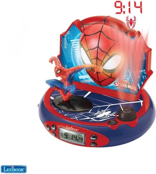 Actual product image Lexibook Projection alarm clock Spiderman