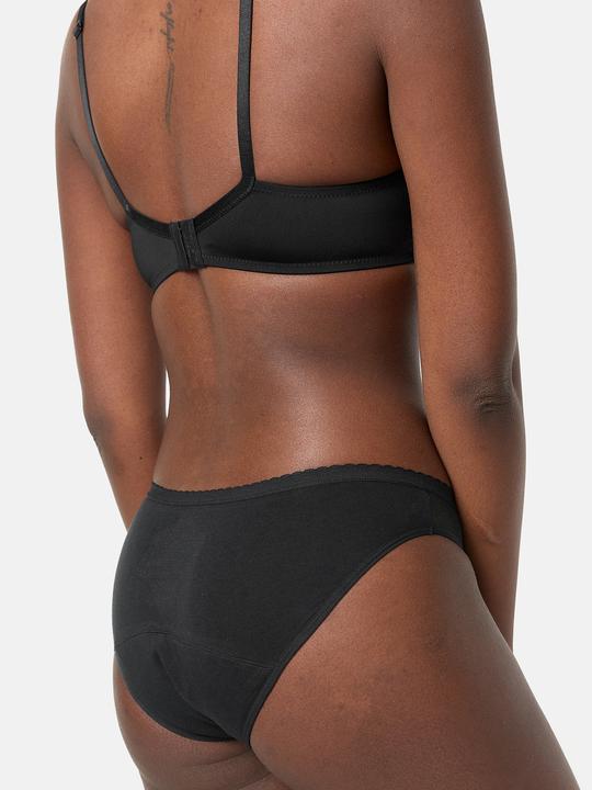 Produktbild DIM Slip Lace Medium schwarz mit Meshdetail (L)
