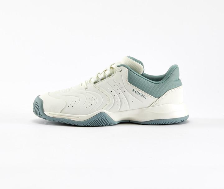 Actual product image Kuikma Kinder Tennisschuhe mit Schnürsenkel - TS Strong Jr weiss (38)