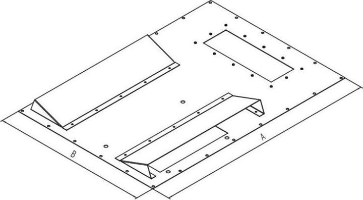 Immagine prodotto Triton 19 "tm. Condizionatore d'aria zbh. Copertura supplementare per X1/2 RDE/RIE B600/T1000-1200mm