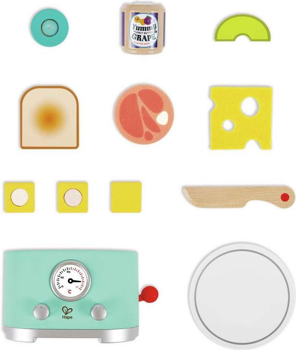 Actual product image Hape Kling pop-up toaster set