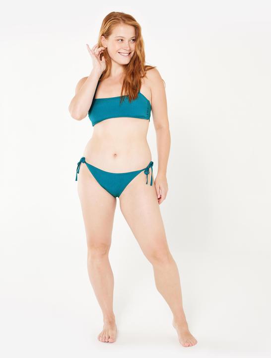 Immagine prodotto Olaian Bikini-Oberteil Damen Bandeau strukturiert Laura Folk blau (80 C)