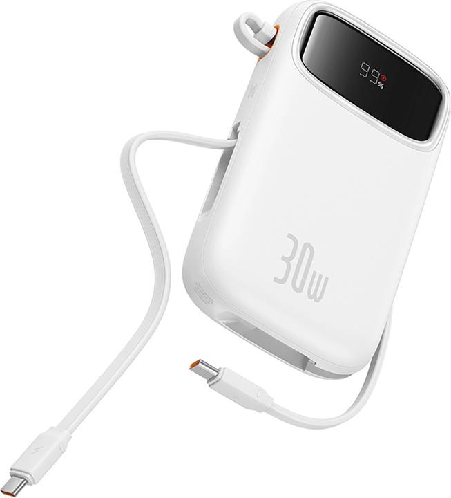 Produktbild Baseus Powerbank QPow 2 20000mAh 30W 2xUSB-C (white) (20000 mAh, 30 W, 30 Wh)